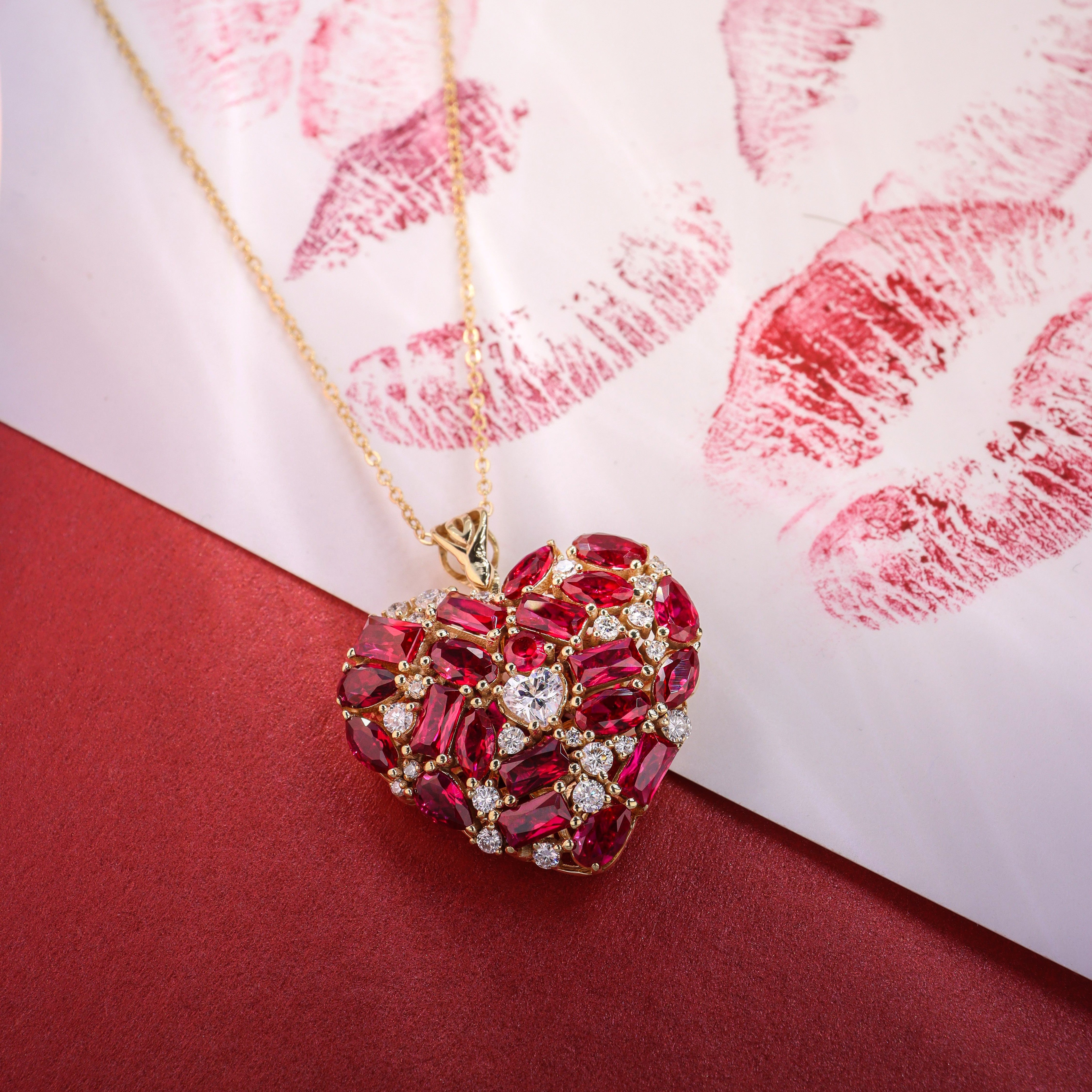 RUBY HEART PENDANT