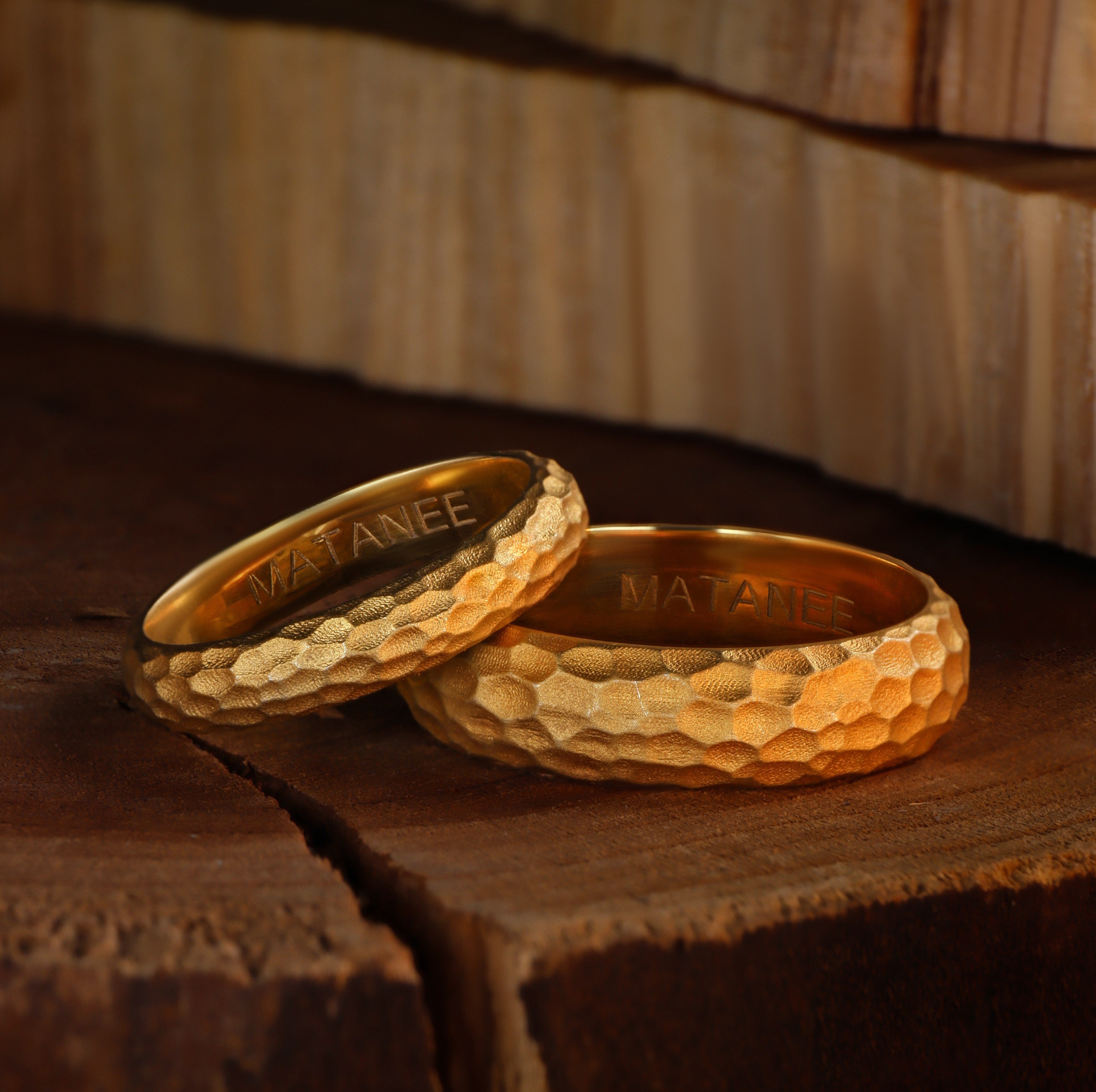 Honeycomb Wedding Band