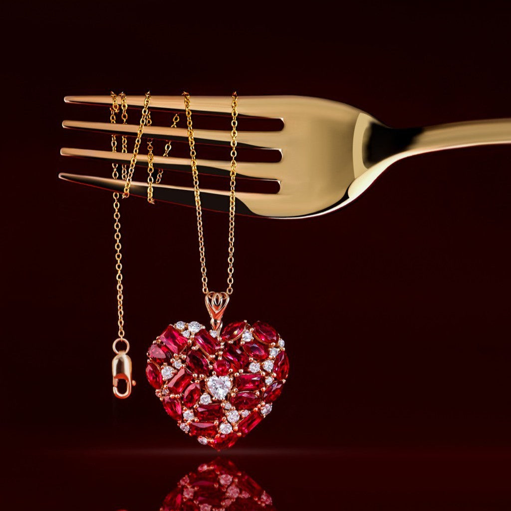 RUBY HEART PENDANT
