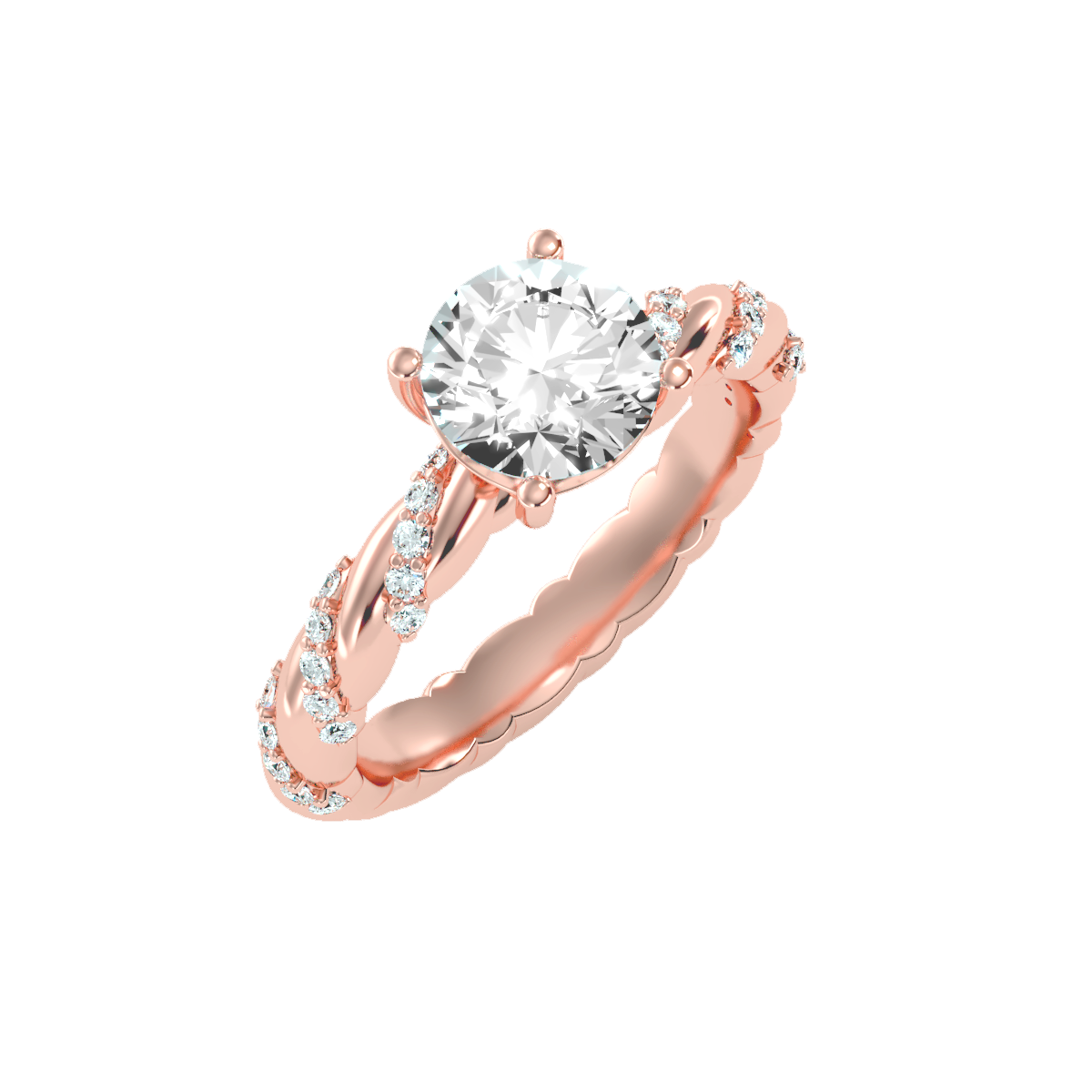 "Ethereal Embrace" Engagement Ring