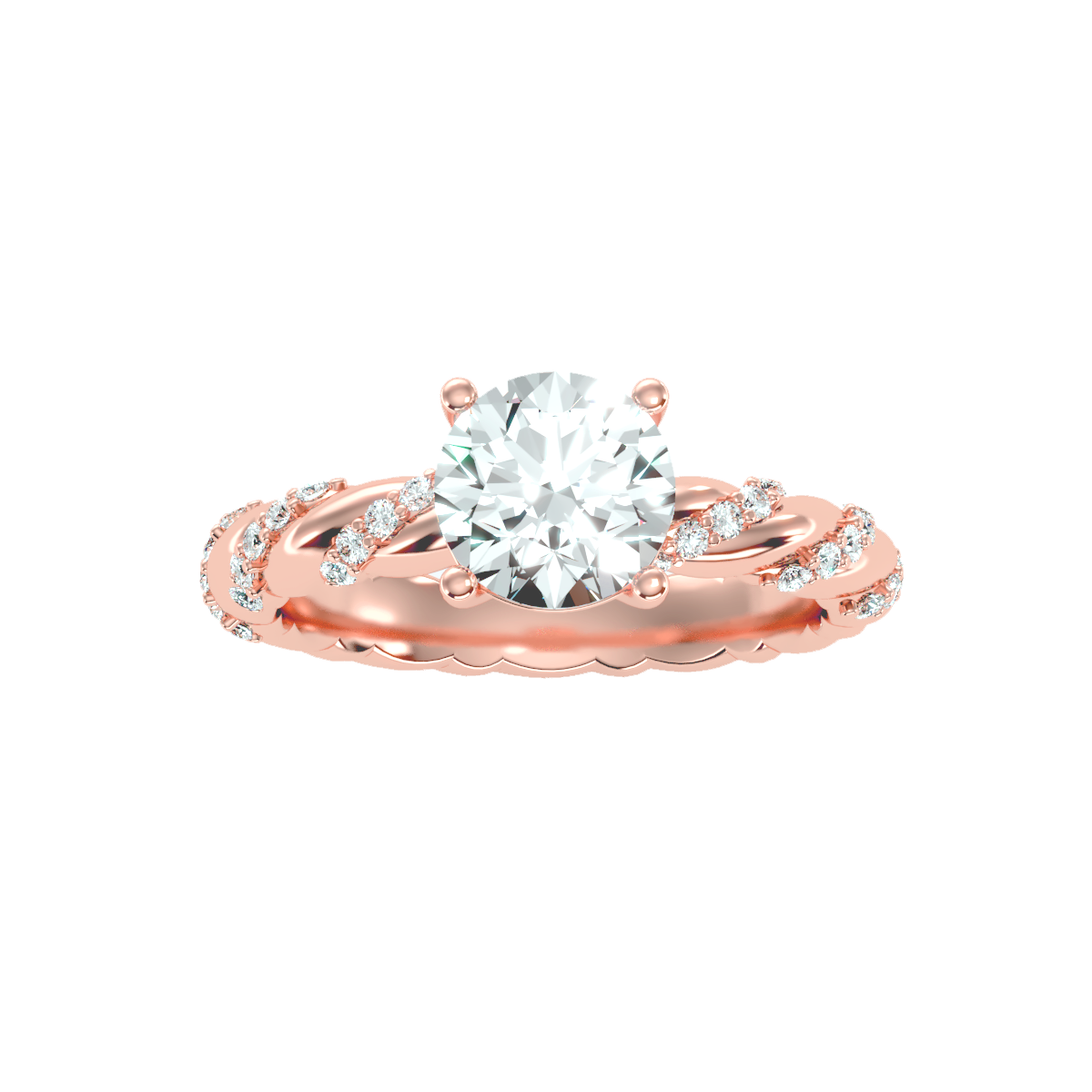 "Ethereal Embrace" Engagement Ring