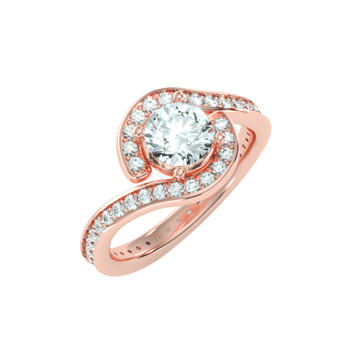 "Embrace of Love" Engagement Ring