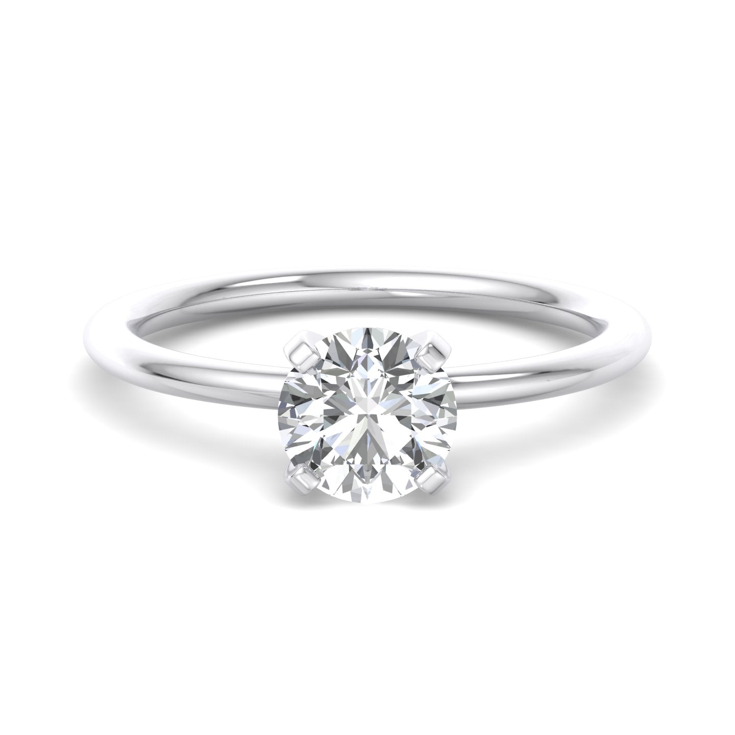 Classic 4 Prong Solitaire Engagement Ring