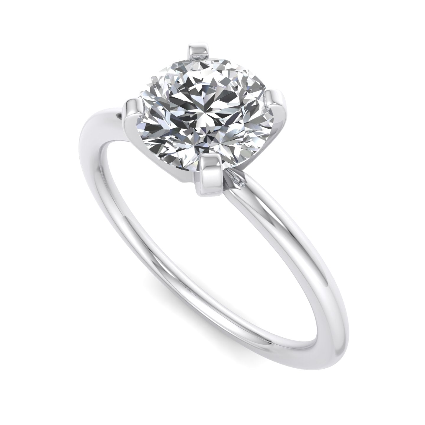 Classic 4 Prong Solitaire Engagement Ring