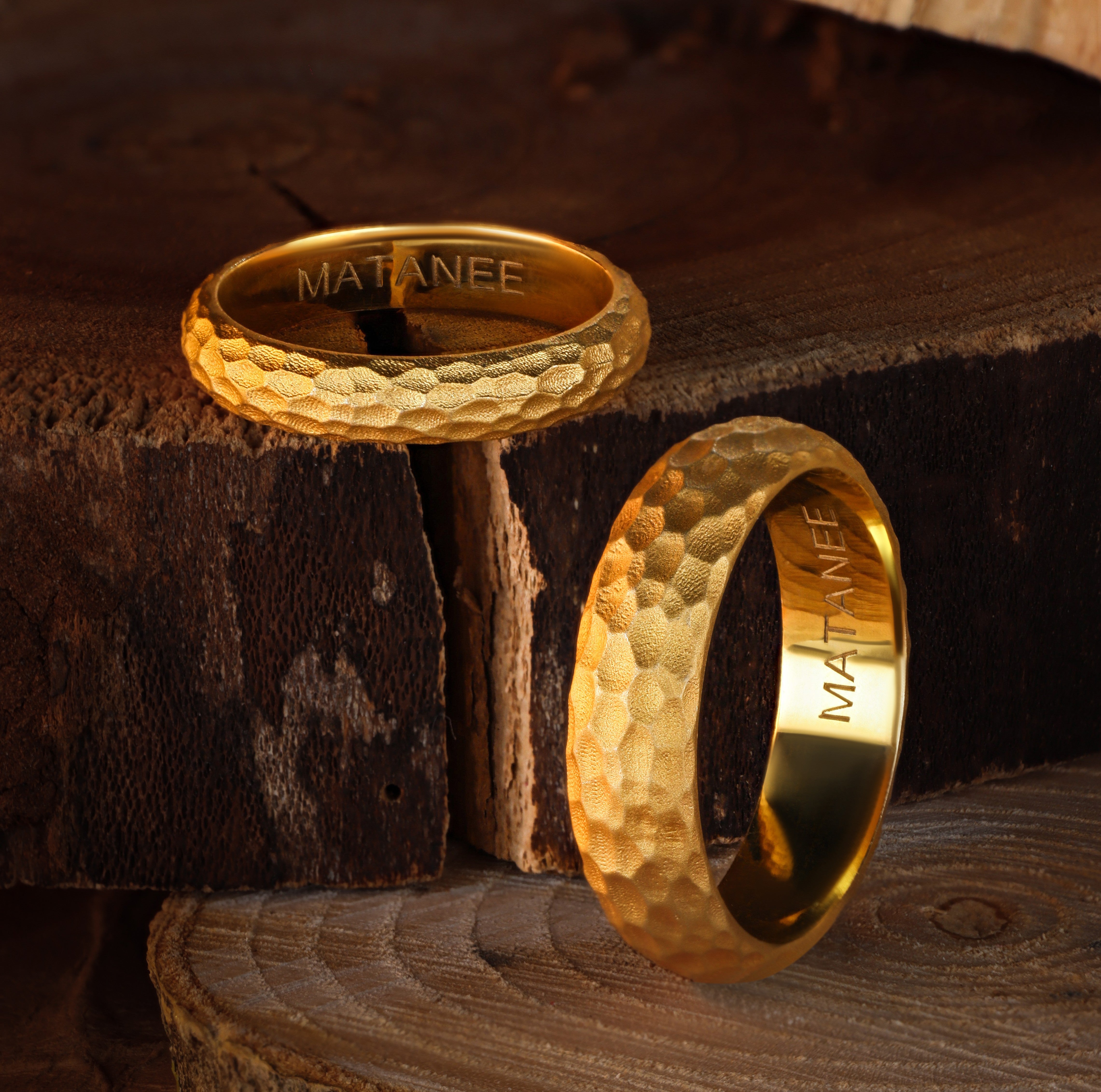 Honeycomb Wedding Band