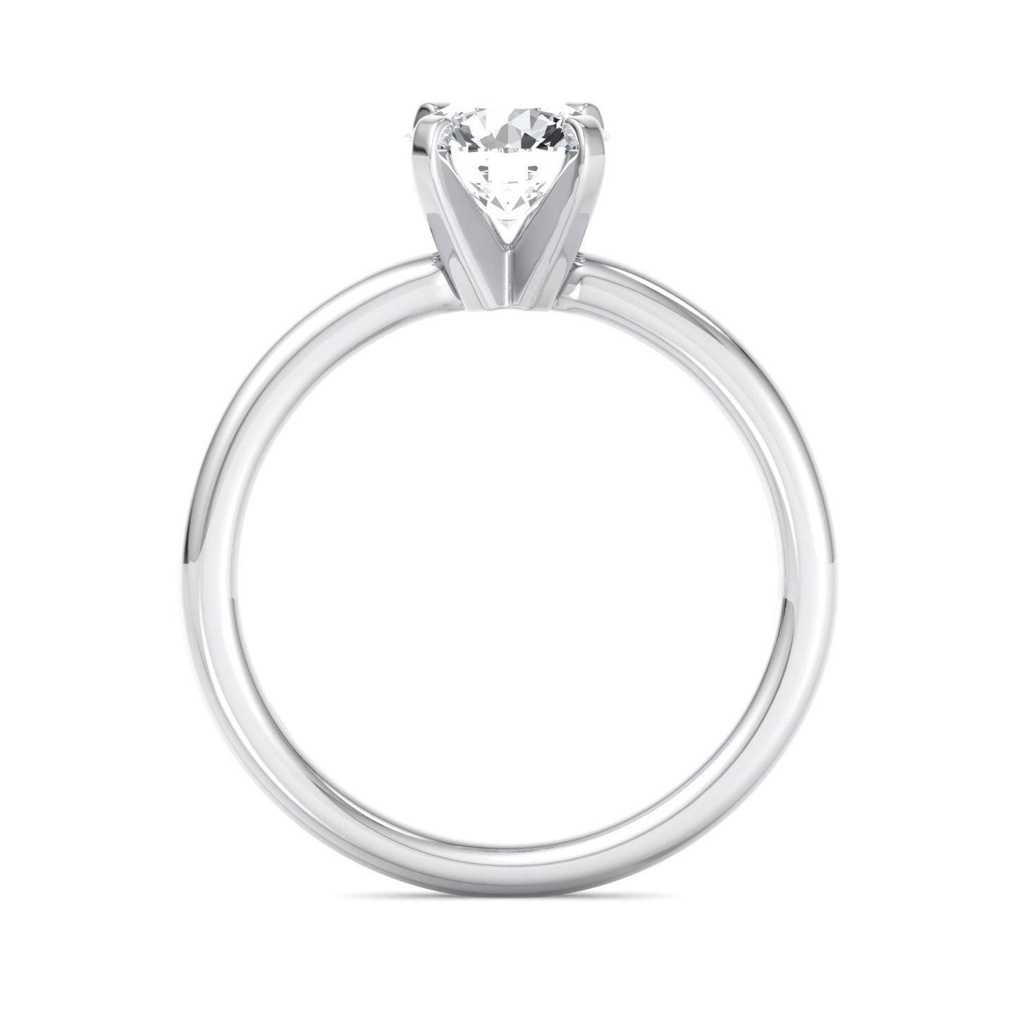 Classic 4 Prong Solitaire Engagement Ring